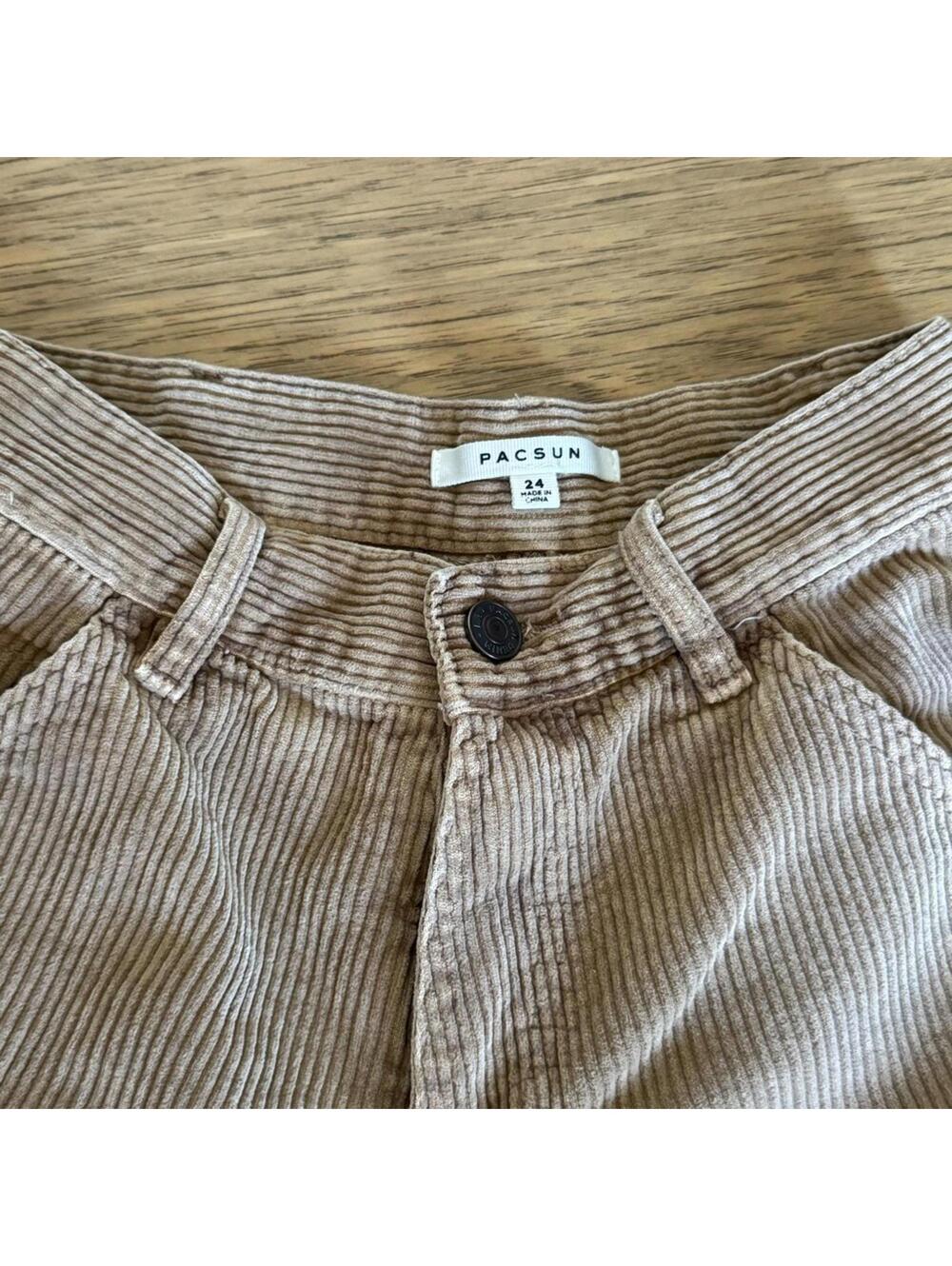 PacSun Tan Cargo Shorts Casual Style-24